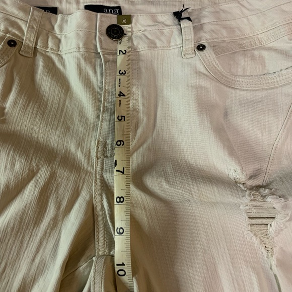 Ana Modern Fit Skinny Leg Distressed Beige Jeans 16 - Picture 11 of 11